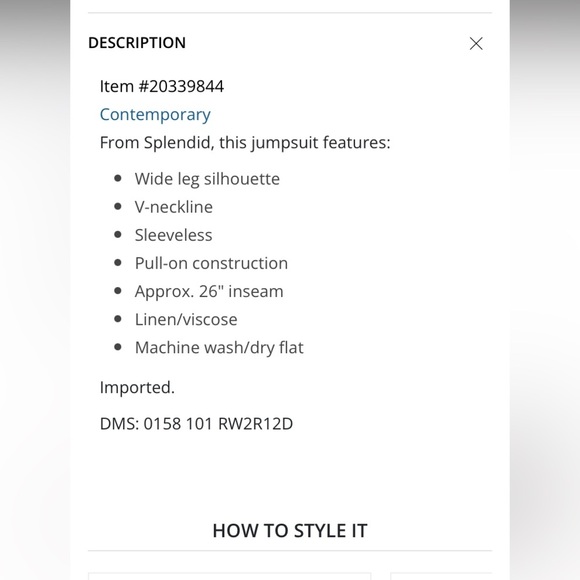 Women's Cream Jumpsuit - Picture 15 of 15